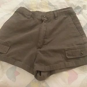 High waisted vintage bugle boy jean shorts
